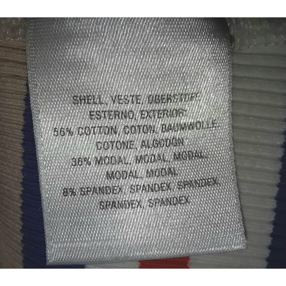 Anthropology 9-H15 STCL Blouse Size Med Multi-Colored Striped Long Sleeve Jersey - Picture 6 of 7